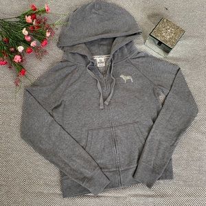 VS PINK Sweatshirt with Zipper and Pockets